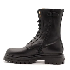 Anfibi 1A Classe Alviero Martini in Pelle Nera con Inserto Elastico Geo Classic 2366