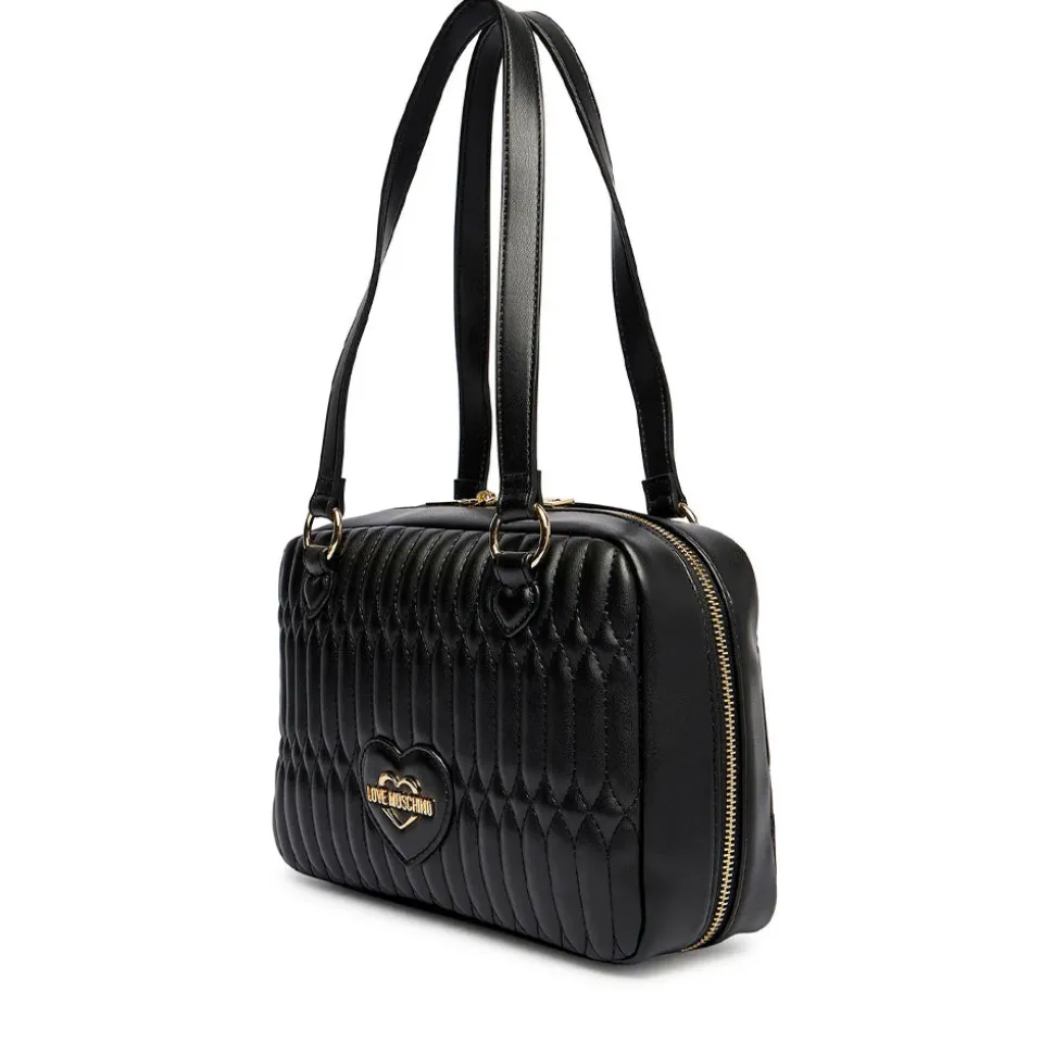 Bauletto Donna a Spalla LOVE MOSCHINO linea Bubby Love in Ecopelle Nera