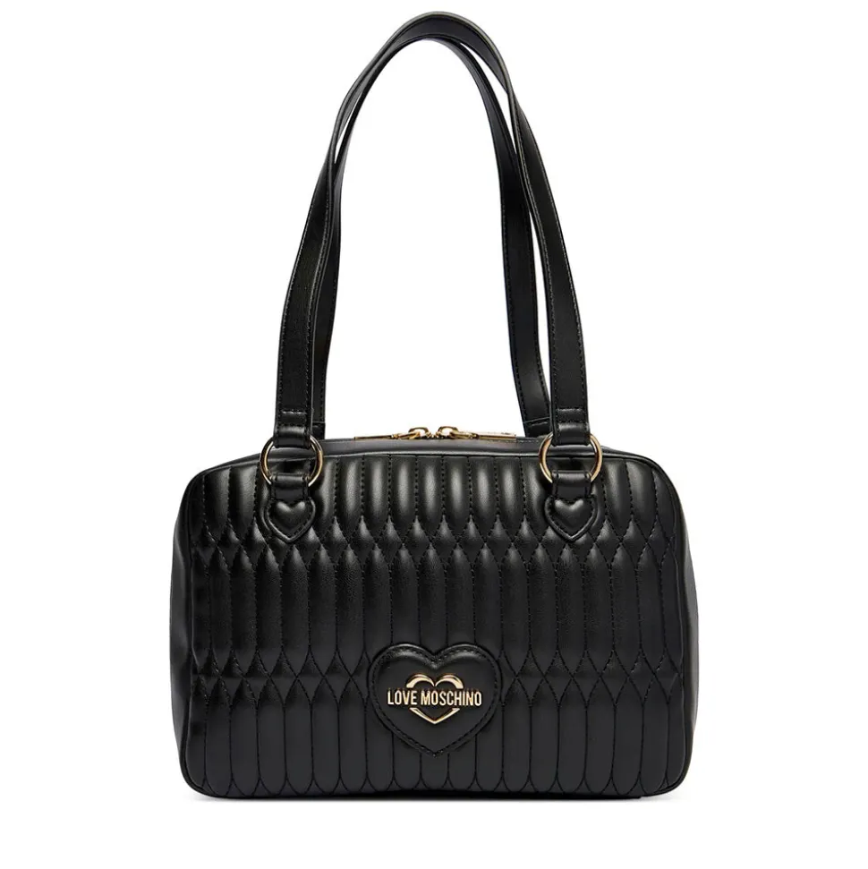Bauletto Donna a Spalla LOVE MOSCHINO linea Bubby Love in Ecopelle Nera