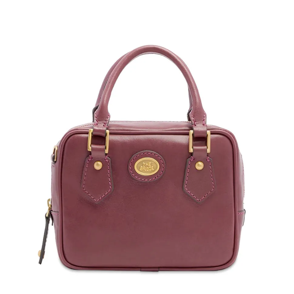 Bauletto Donna Mini THE BRIDGE linea Story in Pelle Viola Orchidea
