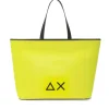 Borsa a Mano Media SUN68 linea Jacqueline in Scuba Giallo Fluo