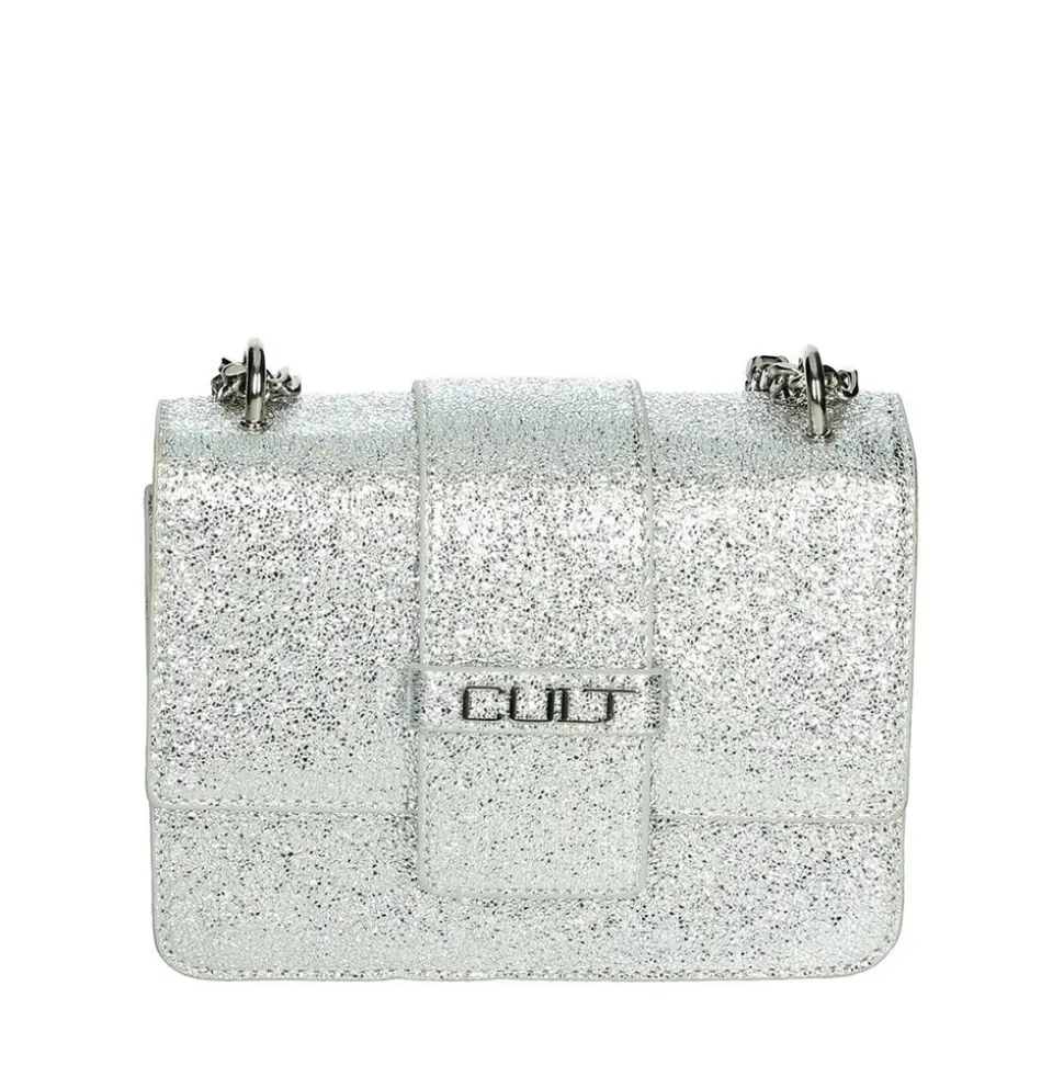 Borsa a Spalla CULT linea Gwen Laminata Silver