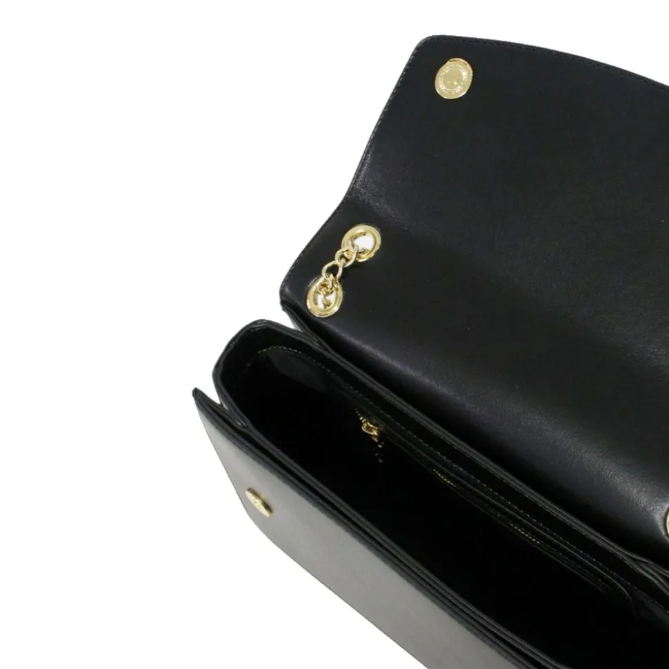 Borsa a Spalla e a Tracolla LOVE MOSCHINO Nera con Cuore Nero con Logo