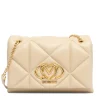 Borsa a Spalla e a Tracolla Trapuntata LOVE MOSCHINO linea Embossed color Burro