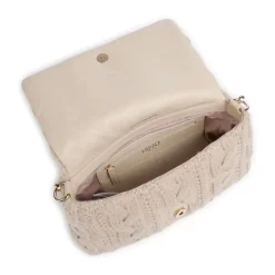 Borsa a Spalla Media LIU JO linea LaPuffy in Maglia color Marmo