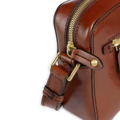 Borsa a Tracolla Unisex THE BRIDGE linea Story in Pelle Marrone
