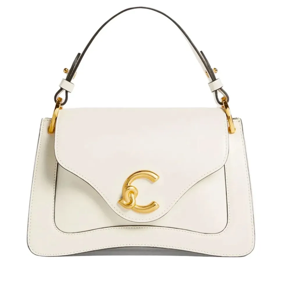 Borsa Donna a Mano COCCINELLE in Pelle linea C-Me Calf Cocker Small Colore Pearl