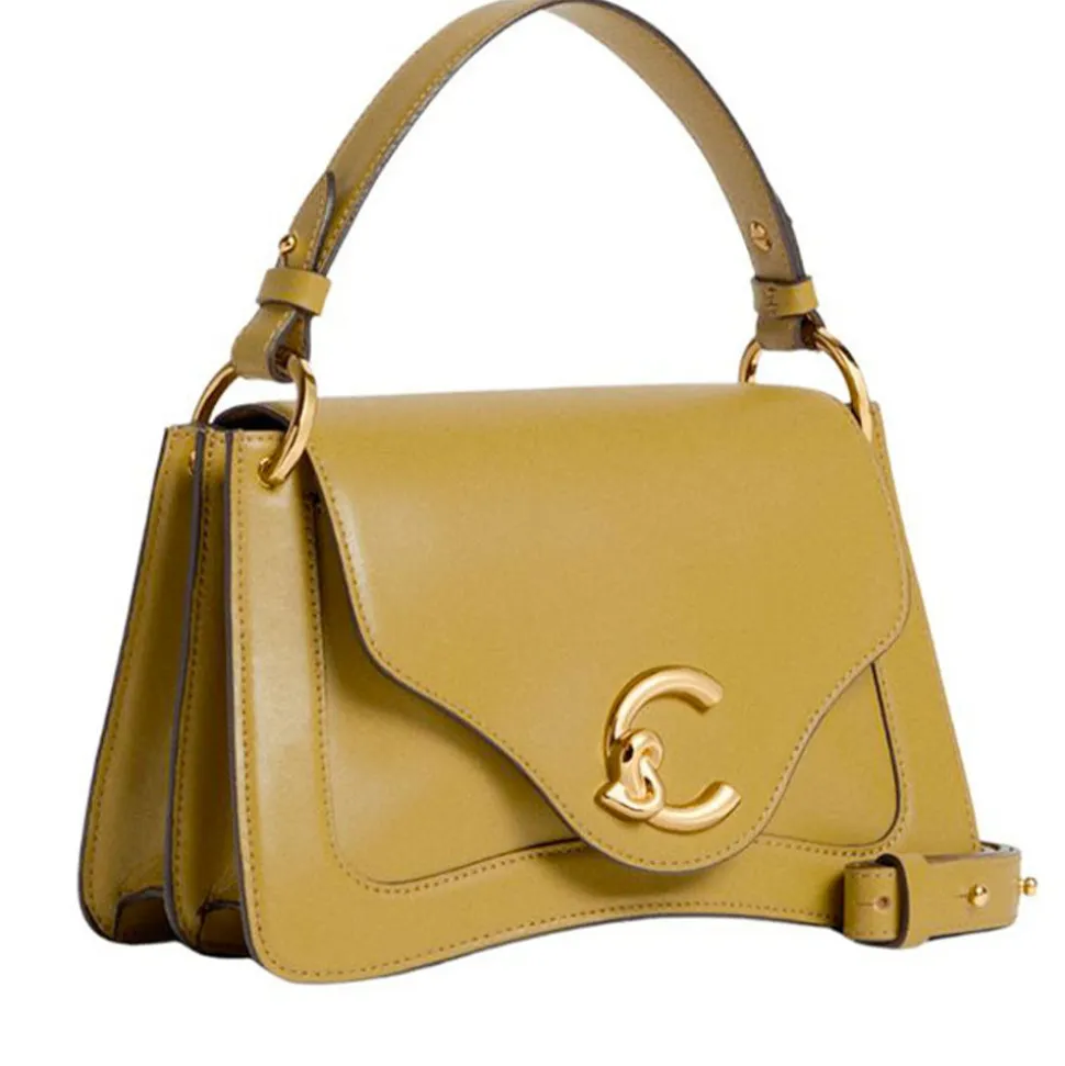 Borsa Donna a Mano COCCINELLE in Pelle linea C-Me Calf Cocker Small Colore Seagrass