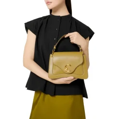 Borsa Donna a Mano COCCINELLE in Pelle linea C-Me Calf Cocker Small Colore Scarlet