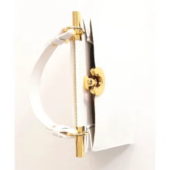 Borsa Donna a Mano COCCINELLE linea Binxie Small in Pelle Brillant White