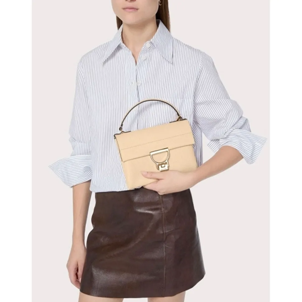 Borsa Donna a Mano COCCINELLE in Pelle Linea Arlettis Mini colore Cranberry