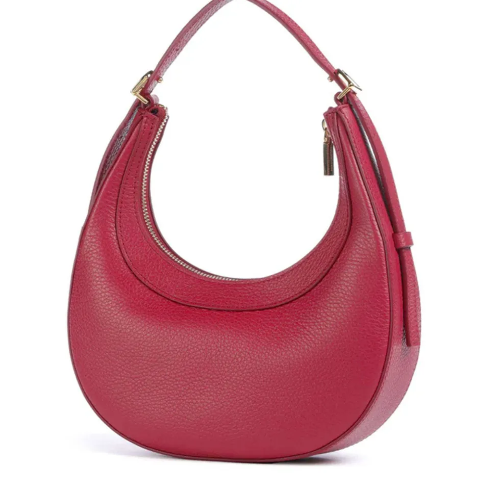 Borsa Donna a Mano con Tracolla COCCINELLE in Pelle Sangria Linea Whisper