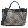 Borsa Donna a Mano con Tracolla ARMANI EXCHANGE colore Brown Bass - Black Linea Wave