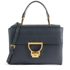 Borsa Donna a Mano con Tracolla COCCINELLE Linea Arlettis in Pelle colore Midnight Blue