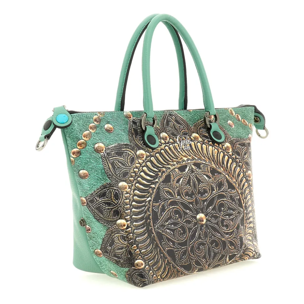 Borsa Donna a Mano con Tracolla GABS G3 PLUS Large in Pelle stampa Rosone