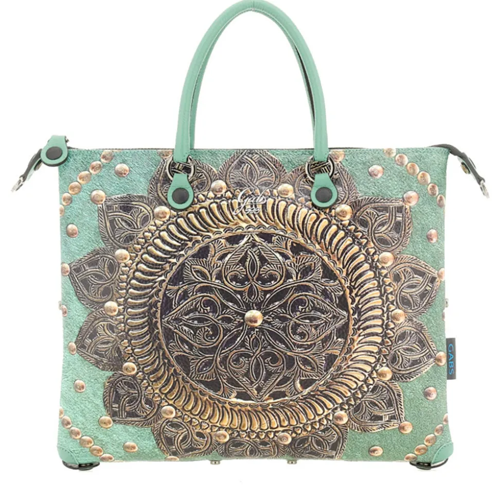 Borsa Donna a Mano con Tracolla GABS G3 PLUS Large in Pelle stampa Rosone