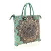 Borsa Donna a Mano con Tracolla GABS G3 PLUS Medium in Pelle stampa Rosone