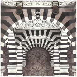 Borsa Donna a Mano con Tracolla GABS G3 PLUS Medium in Pelle stampa Portone B/N