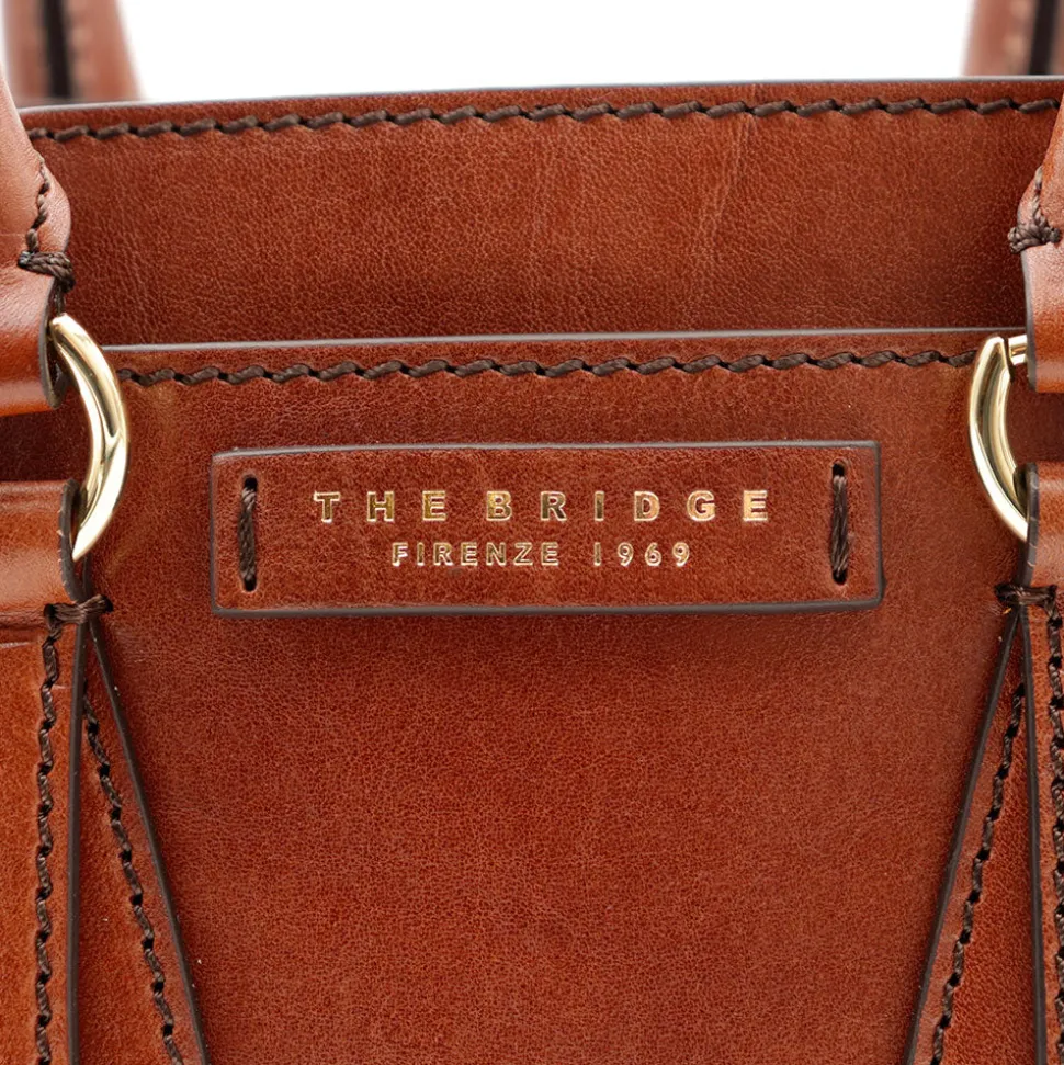Borsa Donna a Mano Double Function THE BRIDGE linea Cecilia in Pelle Marrone