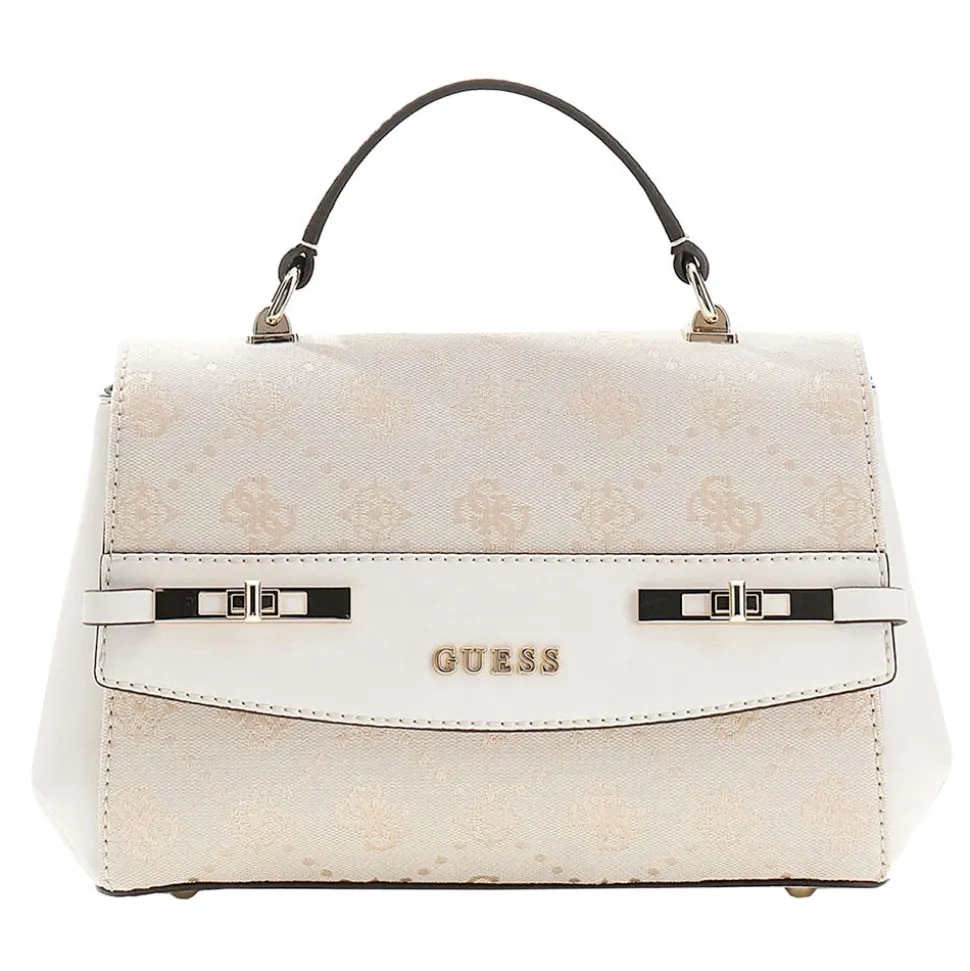 Borsa Donna a Mano GUESS Linea Melinda Colore Off White Logo Misura Piccola