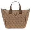 Borsa Donna a Mano in Tessuto GUESS Linea Follie colore Latte Logo
