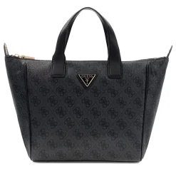 Borsa Donna a Mano in Tessuto GUESS Linea Follie colore Coal Logo