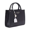 Borsa Donna a Mano LIU JO Better stampa Bottalata Nera con Charm