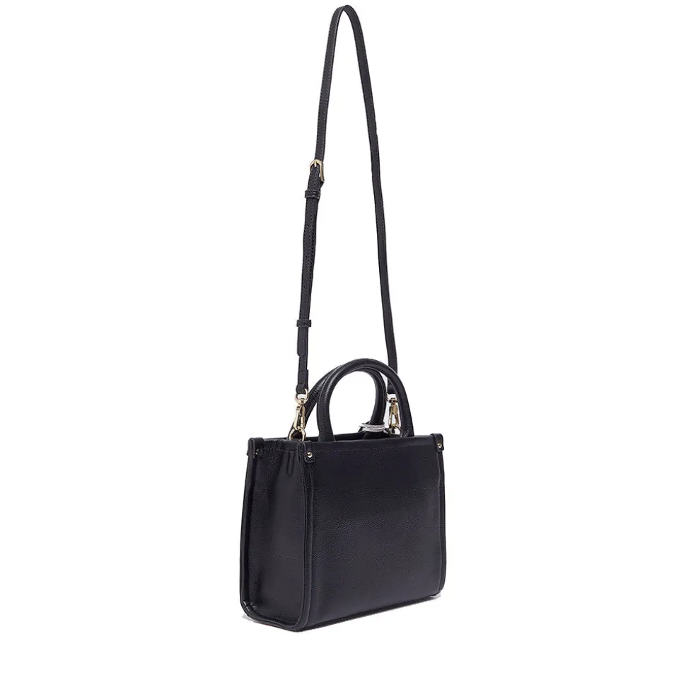 Borsa Donna a Mano LIU JO Better stampa Bottalata Nera con Charm