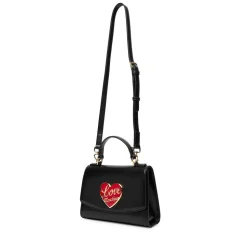 Borsa Donna a Mano LOVE MOSCHINO Nera con Cuore Logato