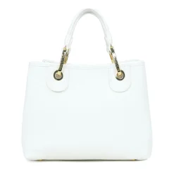 Borsa Donna a Mano Media BRACCIALINI linea Beth Strass Bianco