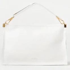 Borsa Donna a Mano Media COCCINELLE in Pelle linea Spin colore Brillant White - Celadon Green