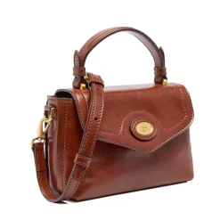 Borsa Donna a Mano Mini THE BRIDGE linea Story in Pelle Marrone