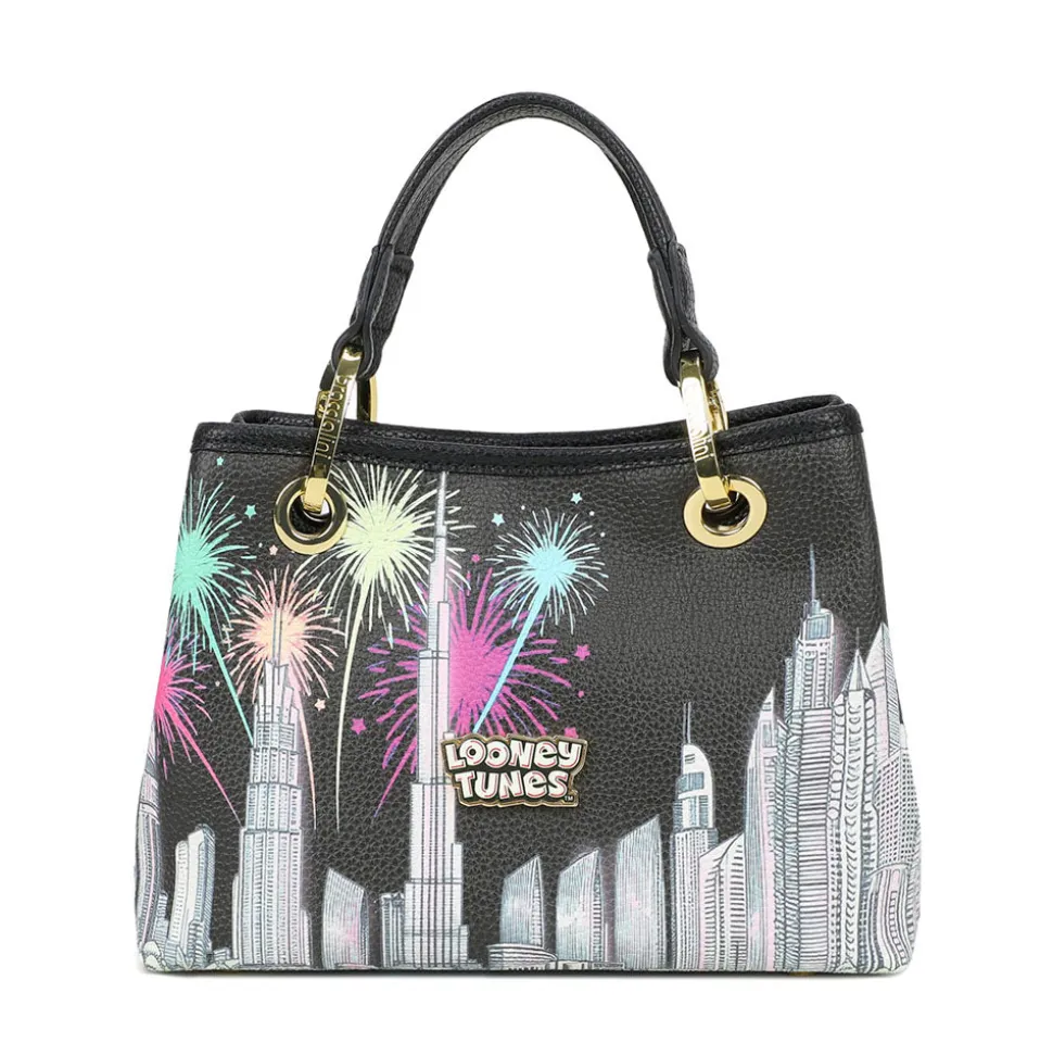 Borsa Donna a Mano Small BRACCIALINI linea Cartoline Looney Tunes stampa Dubai