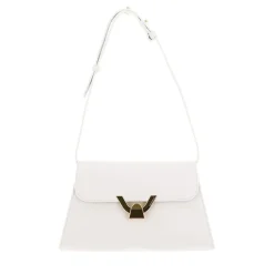 Borsa Donna a Spalla COCCINELLE in Pelle Colore Blanco linea Dew Small
