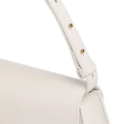 Borsa Donna a Spalla COCCINELLE in Pelle Colore Blanco linea Dew Medium
