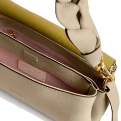 Borsa Donna a Spalla COCCINELLE in Pelle linea Boheme Small colore Sandshell - Seagrass