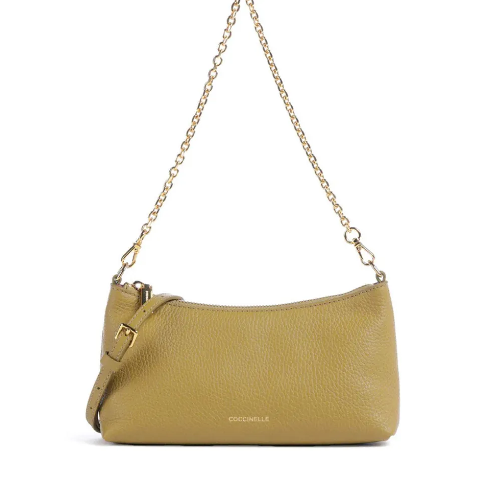 Borsa Donna a Spalla COCCINELLE in Pelle Seagrass Linea Aura