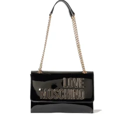 Borsa Donna a Spalla e Tracolla LOVE MOSCHINO in Vernice Nera