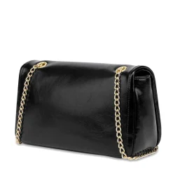 Borsa Donna a Spalla e Tracolla LOVE MOSCHINO Nera con Logo Ricamato e Borchie