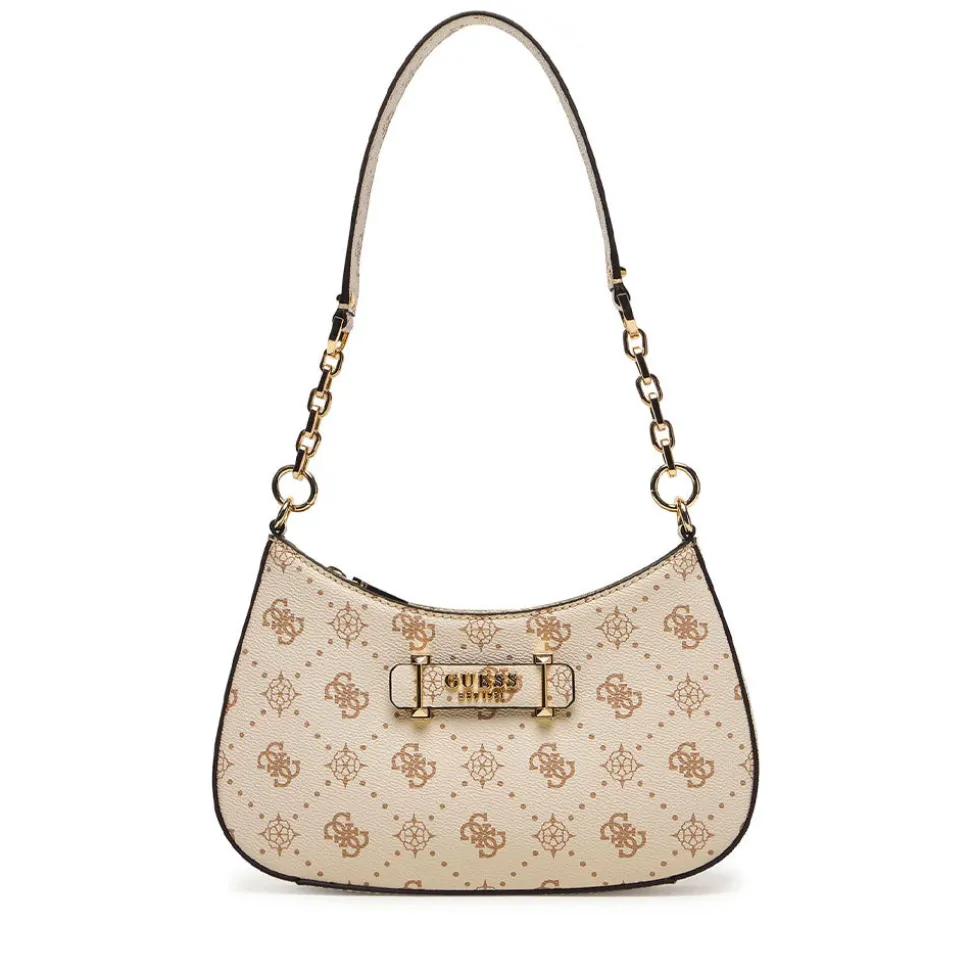 Borsa Donna a Spalla GUESS Linea Carrie Colore Vanilla Logo