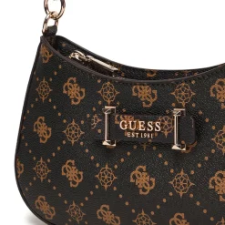 Borsa Donna a Spalla GUESS Linea Carrie Colore Espresso Logo