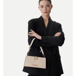 Borsa Donna a Spalla LOVE MOSCHINO linea Soft Sculpt Avorio