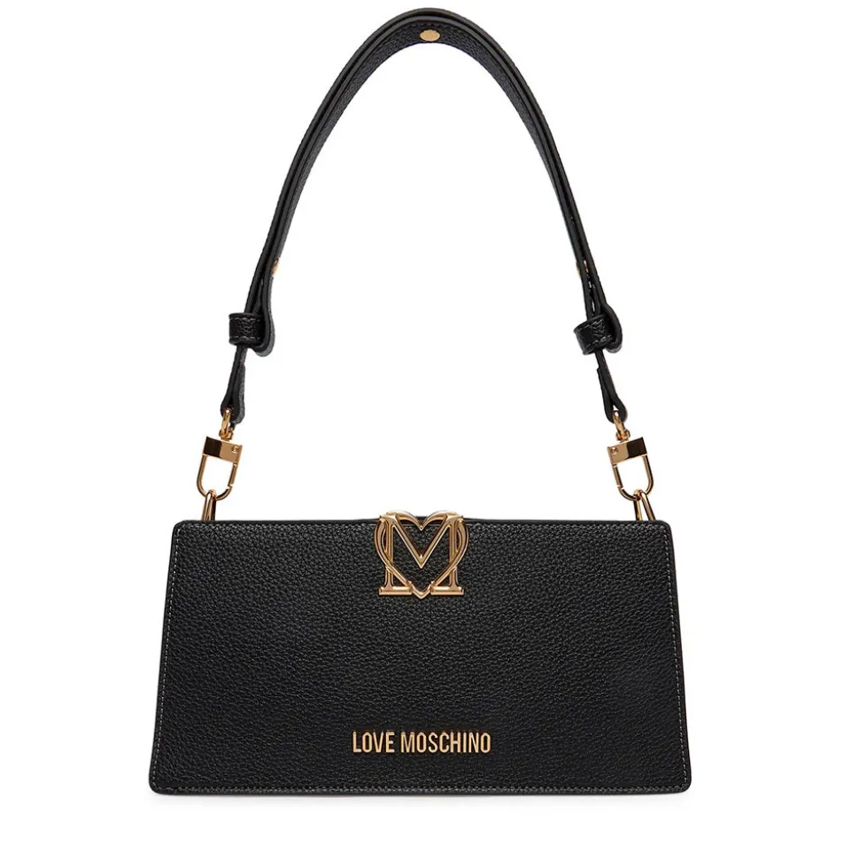 Borsa Donna a Spalla LOVE MOSCHINO linea Soft Sculpt Nera