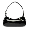 Borsa Donna a Spalla LOVE MOSCHINO in Ecopelle Effetto Vernice Nera