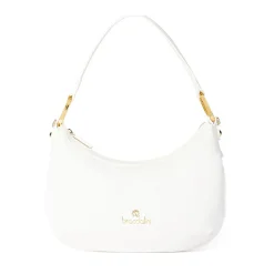 Borsa Donna a Spalla Media BRACCIALINI linea Beth Puffy in Nylon Bianco