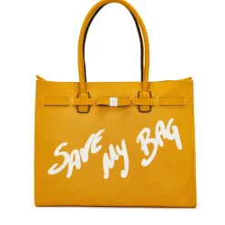 Borsa Donna a Spalla SAVE MY BAG in Canvas e Lycra linea Nykol Colore Ocra