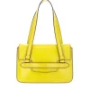 Borsa Donna a Spalla THE BRIDGE linea Lucrezia in Pelle color Lime