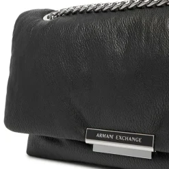 Borsa Donna a Tracolla ARMANI EXCHANGE Linea Victoria M Chiusa con Pattina colore Nero