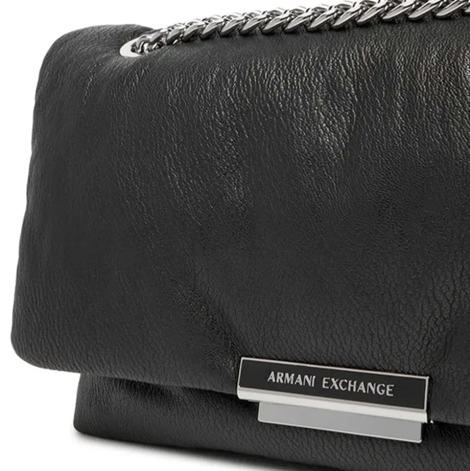 Borsa Donna a Tracolla ARMANI EXCHANGE Linea Victoria M Chiusa con Pattina colore Nero