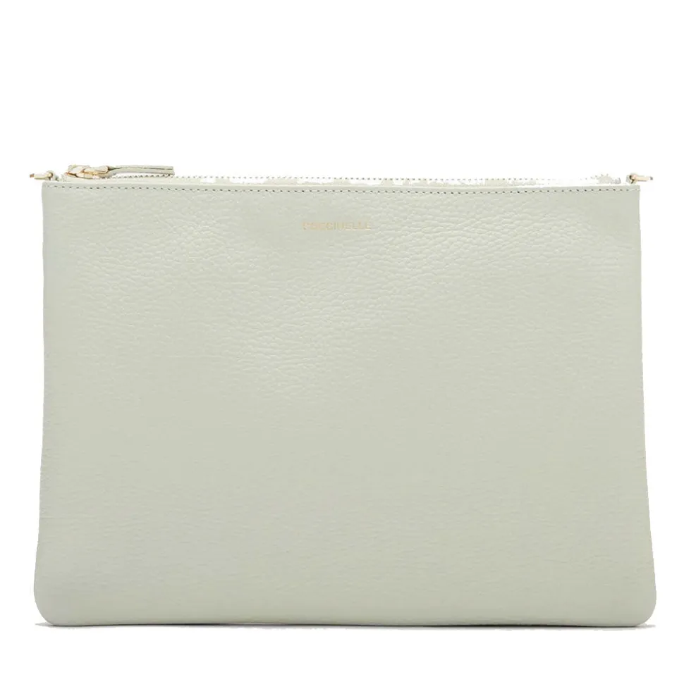 Borsa Donna a Tracolla COCCINELLE in Pelle Celadon Green Linea Best Medium